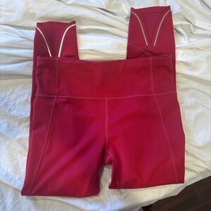 High-Waist Pink Workout Leggings